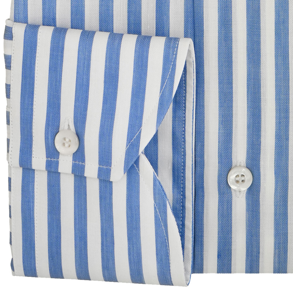 Heritage | 30733-41 twill linen cotton Villa d'Este | Pregiato by BRULI – bespoke luxury shirt handcrafted in Switzerland | BRULI Tailor made shirts